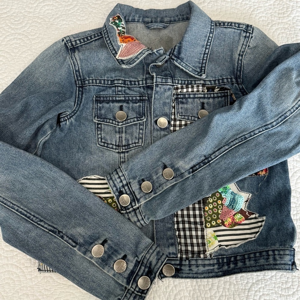 Desigual Multicolor Patchwork Jean Jacket - Picture 10 of 12